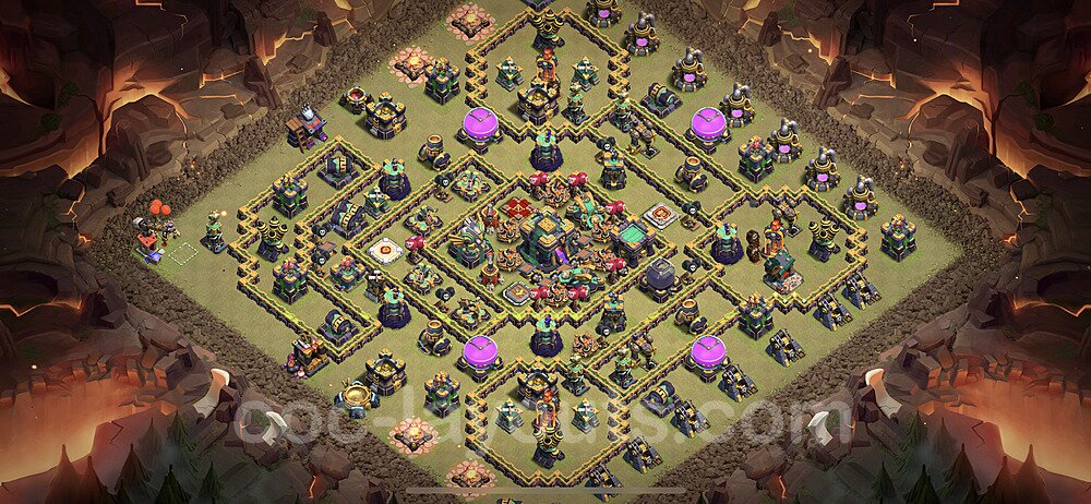 Tested TH14 War Base – Legend League Plan & Copy Link 2025