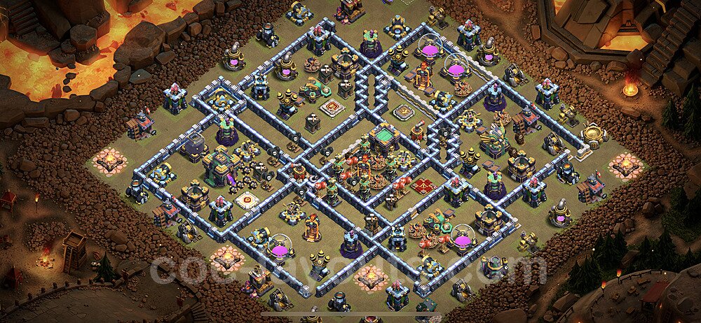 Tested TH14 War Base – Solid Defense Plan & Copy Link CoC 2026