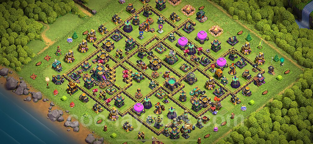 TH14 Anti 3-Star Hybrid Layout – Copy Link Included CoC 2026