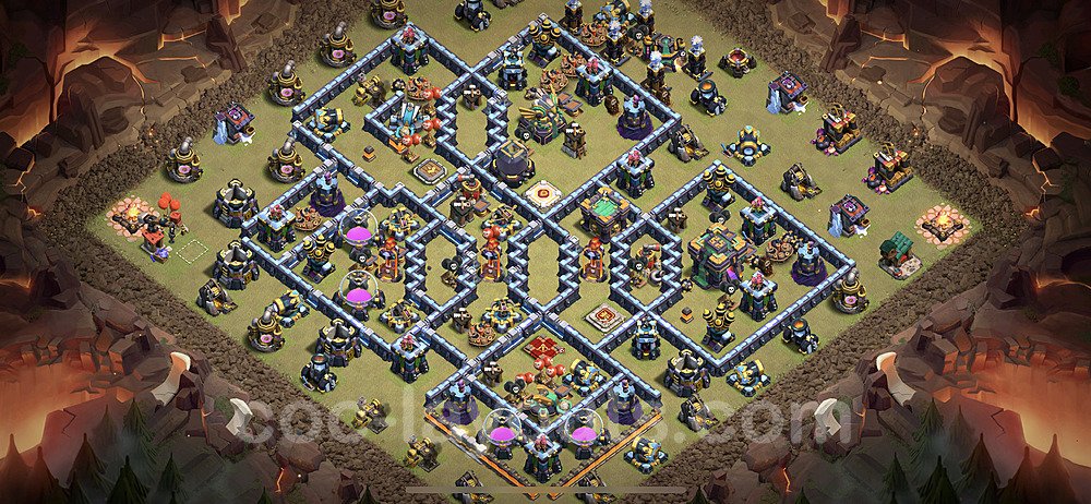 TH14 Anti Air Base Design – Top War Layout 2025