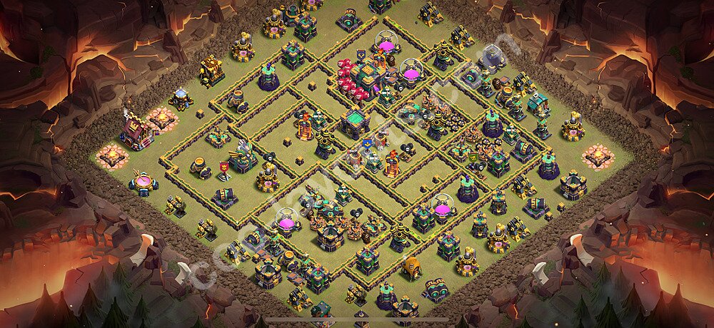 TH14 Anti Everything Base – Competitive War Layout CoC 2026