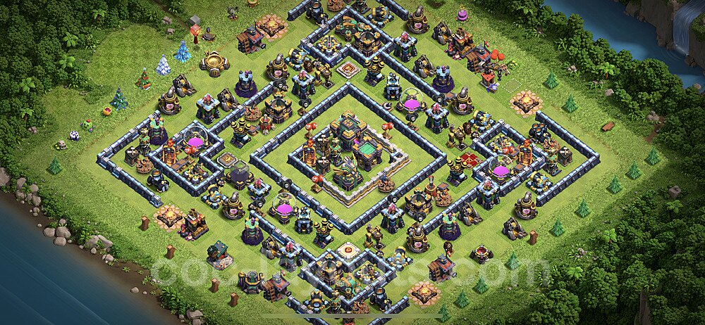 TH14 Base with Copy Link – Anti 2-Star War Layout Season 2026