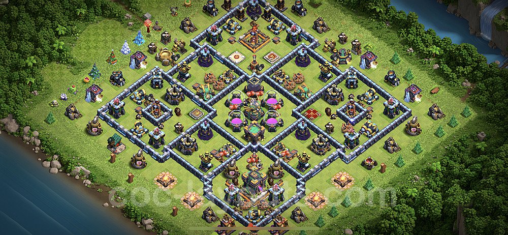 TH14 Base with Copy Link – Resource Protection Hybrid Layout Season 2026