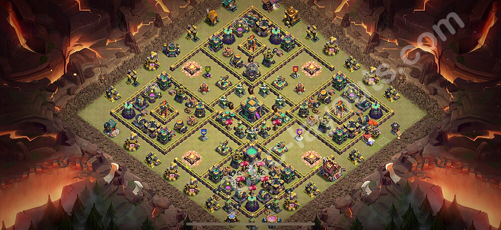 TH14 Hybrid Base Plan – Anti 2-Star with Base Link Updated 2026