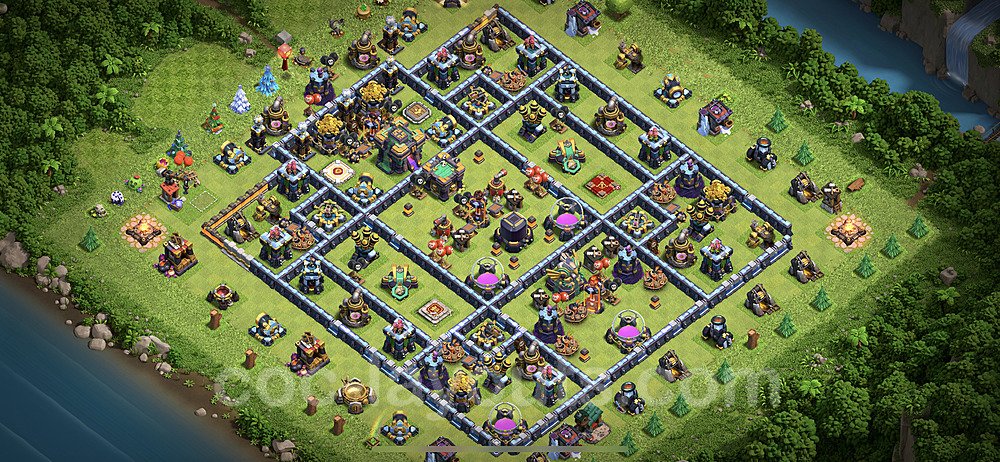 TH14 Hybrid Base with Copy Link – Resource Protection Strategy Season 2026