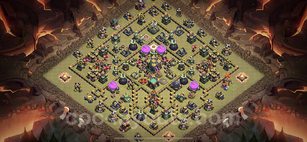 TH14 Hybrid Defense Base – Award-Winning Hybrid Layout Updated 2026