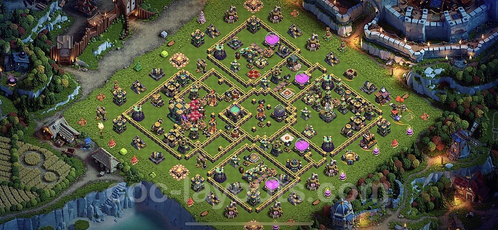 TH14 Hybrid Defense Base – Competitive Hybrid Layout Season 2026