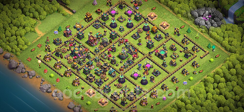 TH14 Hybrid Defense Base β Competitive Hybrid Layout Updated 2026