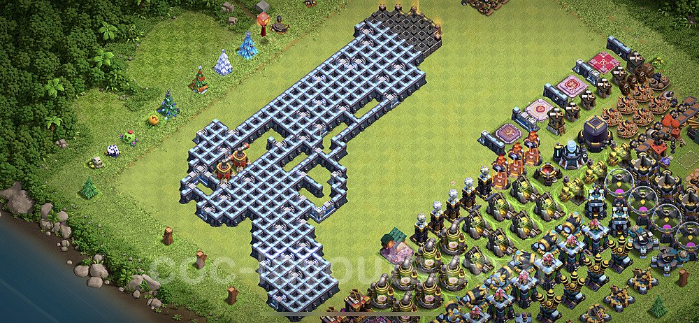 TH14 Solid Defense Base β Award-Winning War Layout Updated 2026