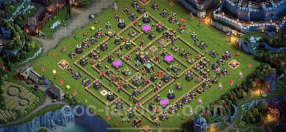 TH14 Trophy Layout – Trophy Pushing Strategy & Base Link 2026