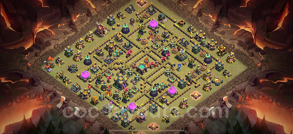 TH14 War Base Blueprint – Anti 3-Star Edition Season 2026