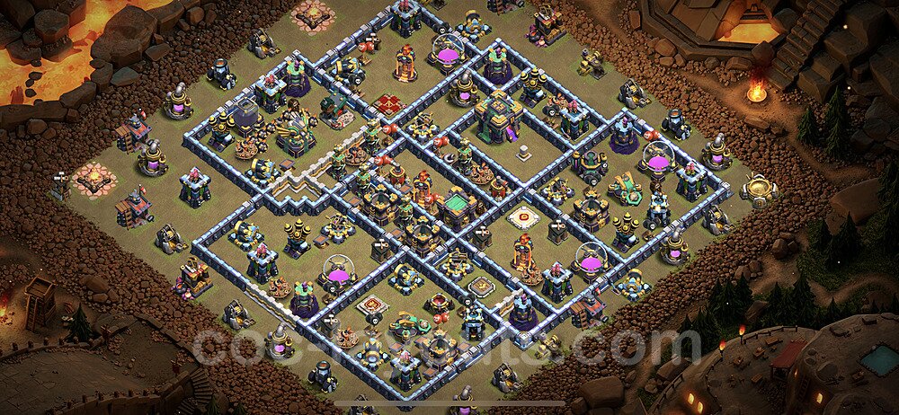 TH14 War Base Plan β Solid Defense with Base Link 2025