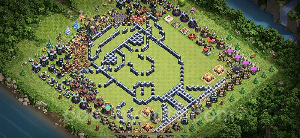 TH14 War Base Plan – Solid Defense with Base Link Season 2026