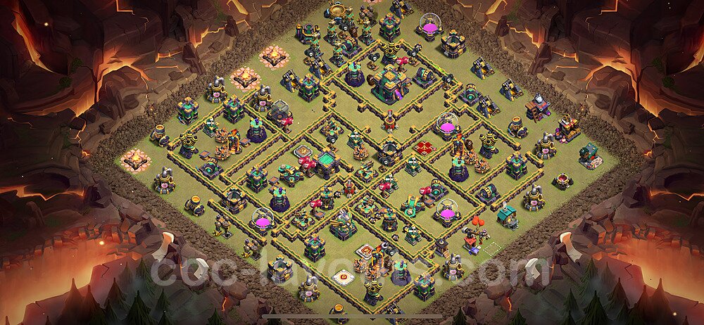TH14 War Village Layout β Anti 2-Star Ranked Design CoC 2026