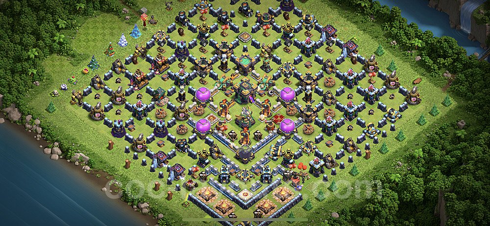 TH14 War Village Layout β Solid Defense Ranked Design CoC 2026