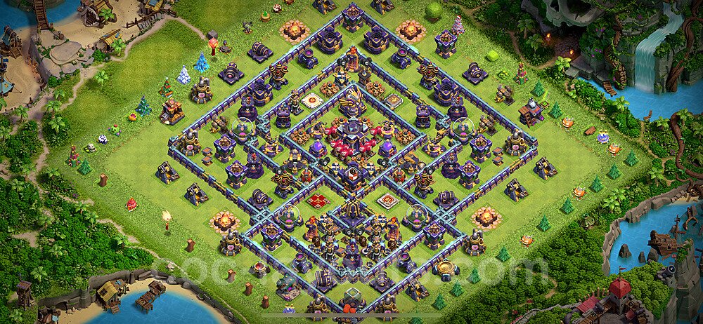 Anti 2-Star Layout for TH15 – Proven War Base Season 2026