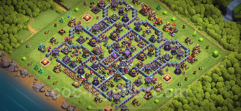 Hybrid Base Layout TH15 β Trophy Pushing Defensive Strategy CoC 2026