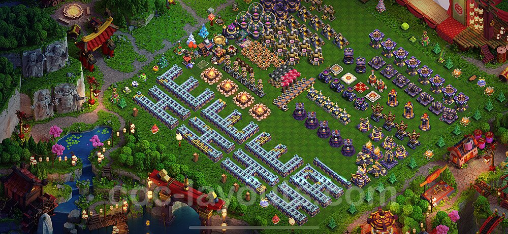 Pro TH15 War Design – Solid Defense Base Link 2025