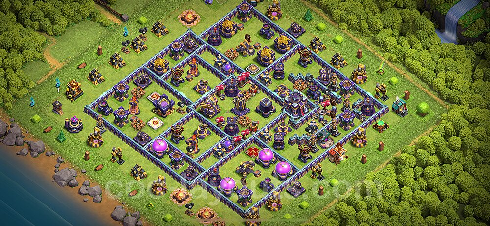Resource Protection Layout for TH15 β Proven Farming Base CoC 2026