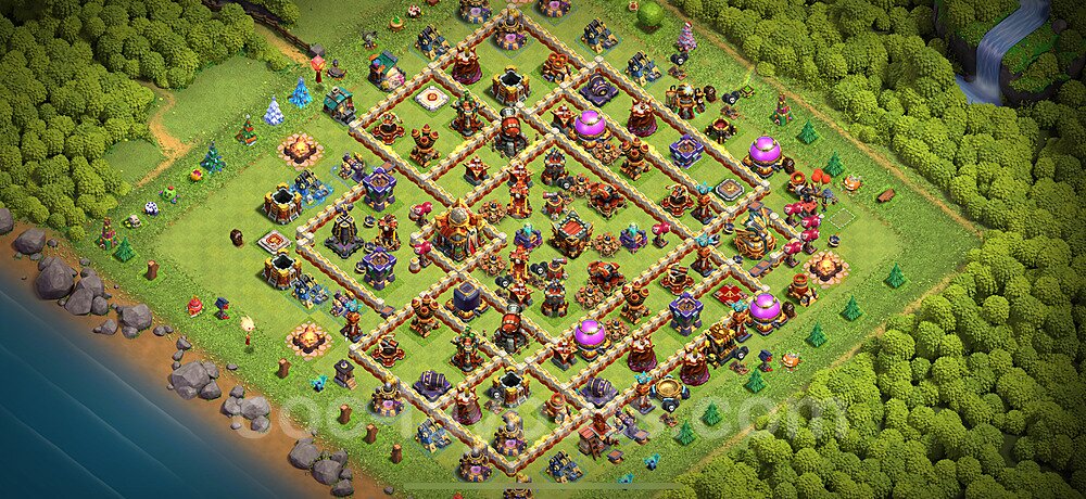 Anti 3-Star TH16 Base Layout | Best War Design Updated 2026