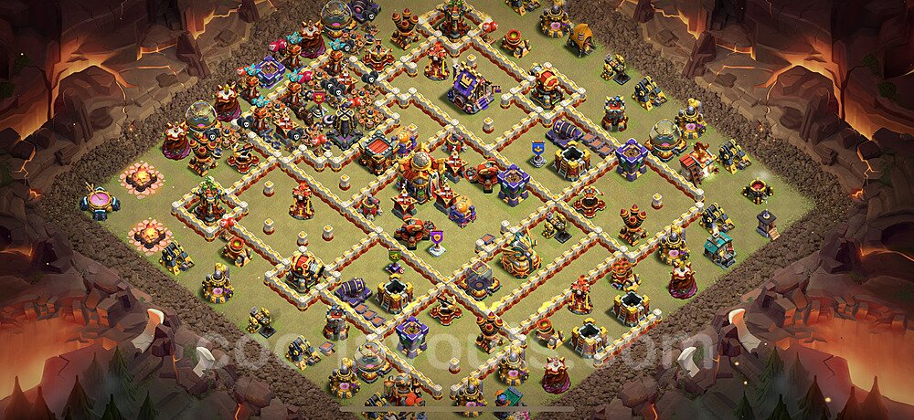 Anti Everything Layout for TH16 β Proven War Base Updated 2026
