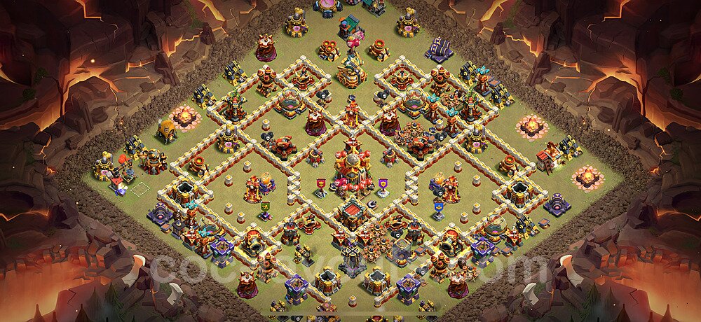 Anti Everything Layout for TH16 – Proven War Base Updated 2026