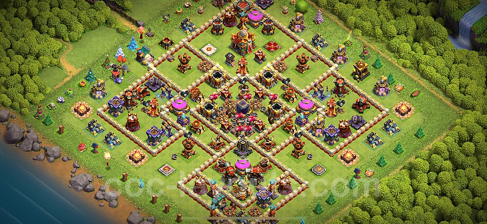 Best TH16 Hybrid Base – Hybrid Defense Plan Season 2026