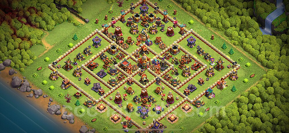 New TH16 Farming Base – Anti 3-Star Design & Copy Link 2026