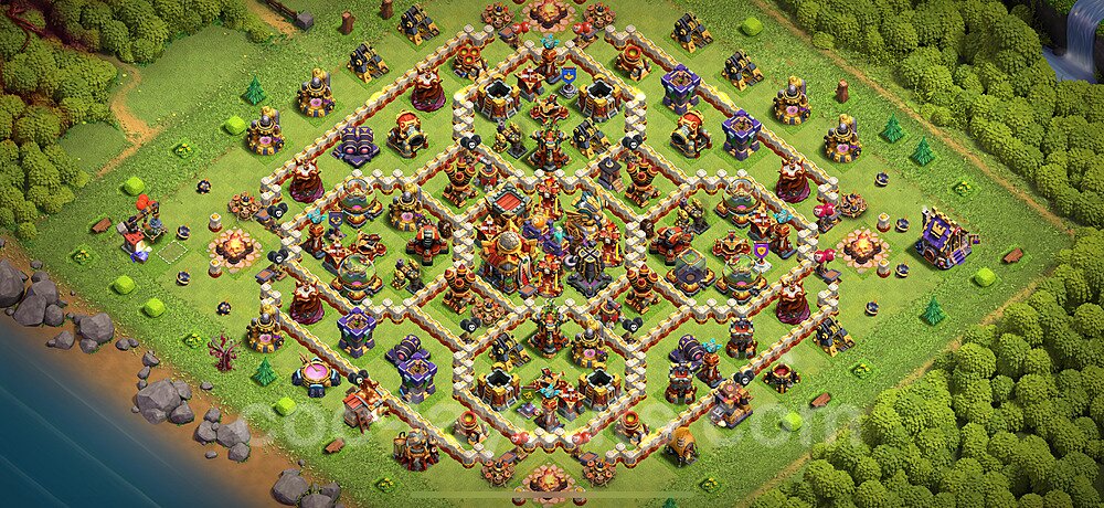 New TH16 War Base – Anti 3-Star Design & Copy Link 2026