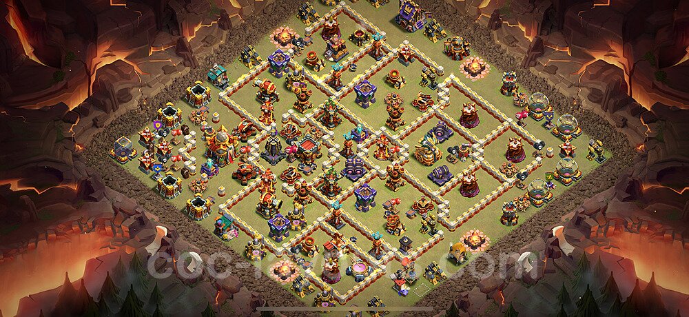 New TH16 War Base – Solid Defense Design & Copy Link 2025