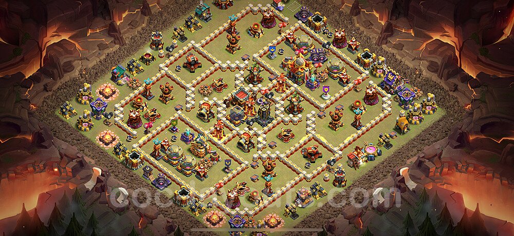 New TH16 War Base – Solid Defense Design & Copy Link 2026
