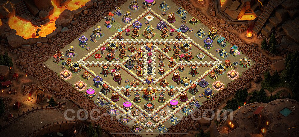 New TH16 War Base – Solid Defense Design & Copy Link CoC 2026