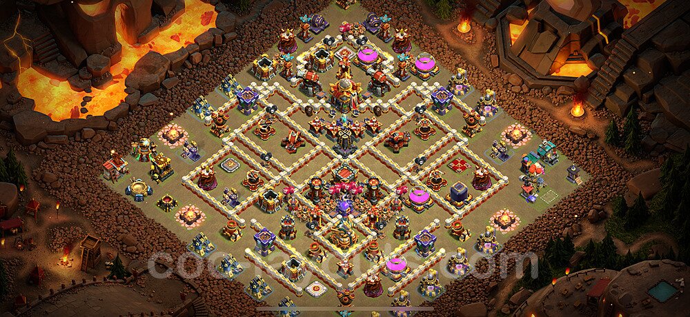Tested TH16 War Base – Anti 3-Star Plan & Copy Link Season 2026