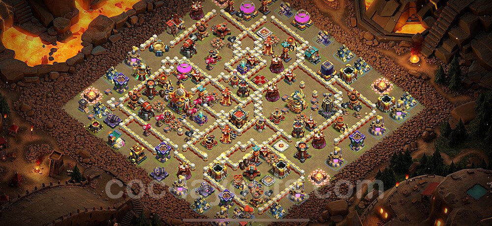 Tested TH16 War Base – Solid Defense Plan & Copy Link Season 2026