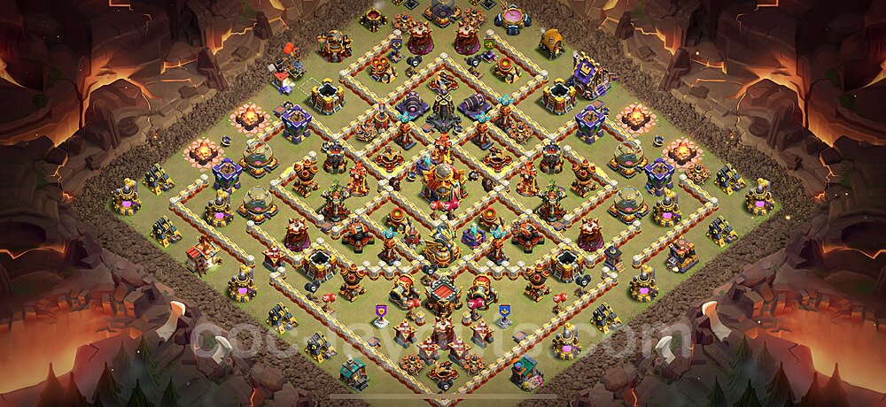 TH16 Anti 2-Star Base – Competitive War Layout 2026