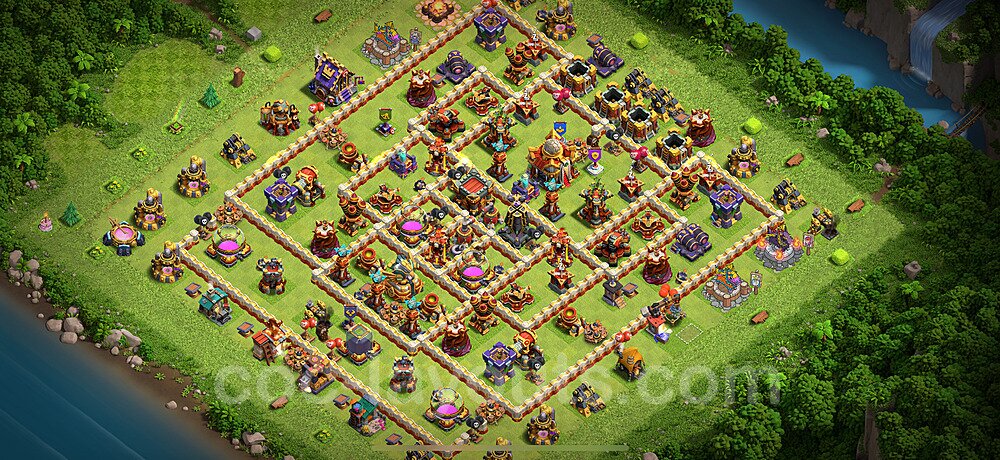 TH16 Base with Copy Link – Anti 3-Star War Layout Season 2026