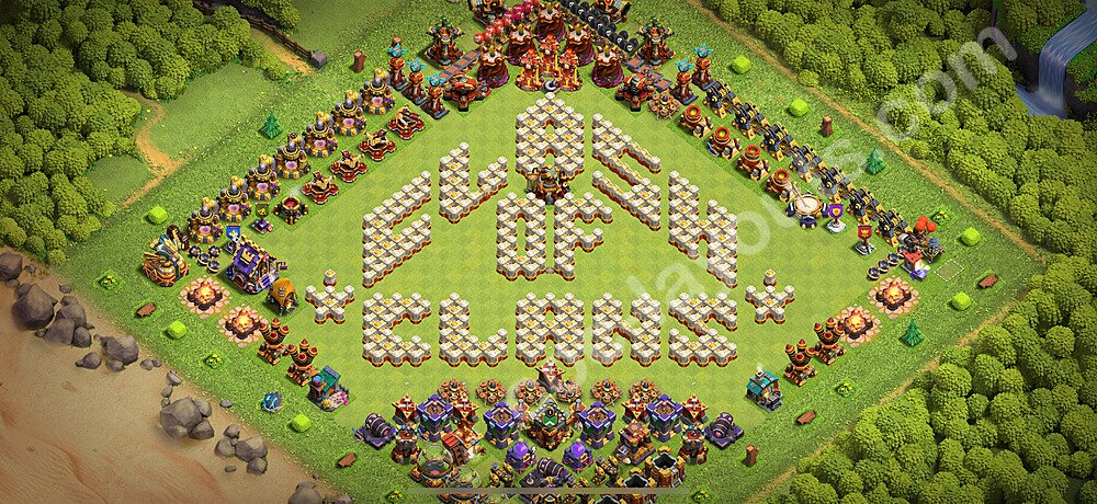 TH16 Solid Defense War Layout – Copy Link Included CoC 2026