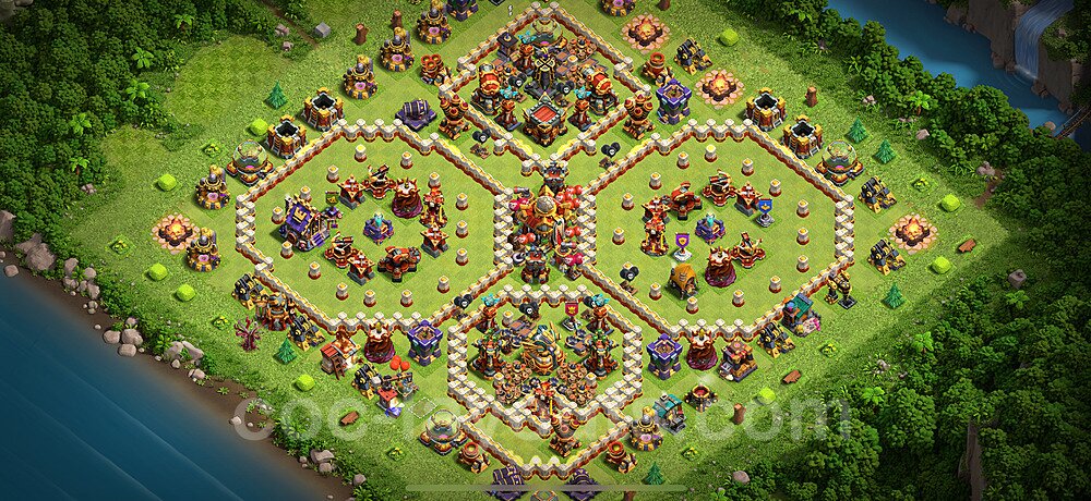 TH16 Trophy Pushing Base – Award-Winning Trophy Layout 2025