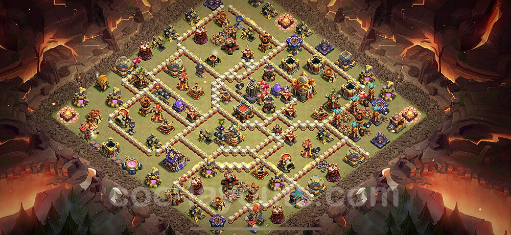 TH16 War Base with Link – Solid Defense Layout 2025