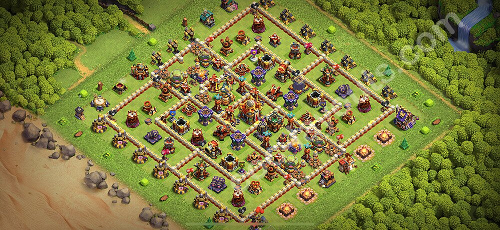 TH16 War Layout β Anti 3-Star Strategy & Base Link 2026
