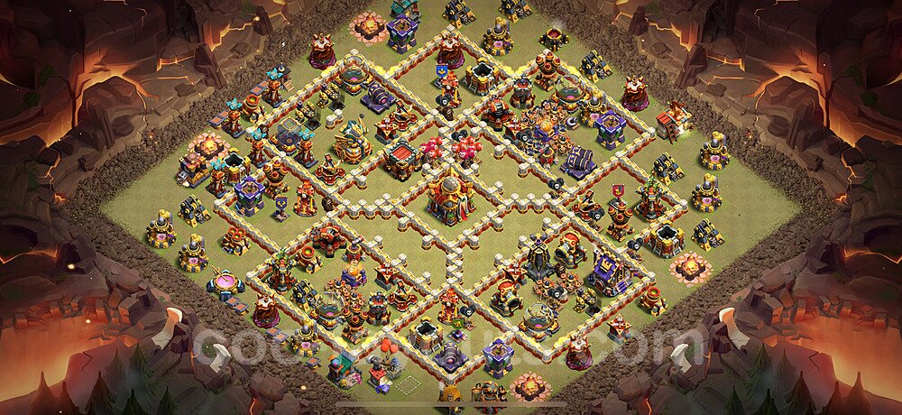 TH16 War Setup – Solid Defense Defensive Layout 2025