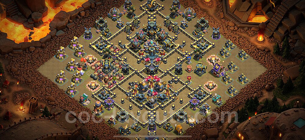 Anti 3-Star Layout for TH17 β Proven War Base 2026