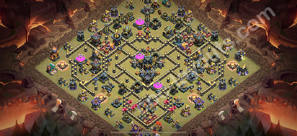 Meta TH17 War Base – Anti 3-Star Updated Season 2026