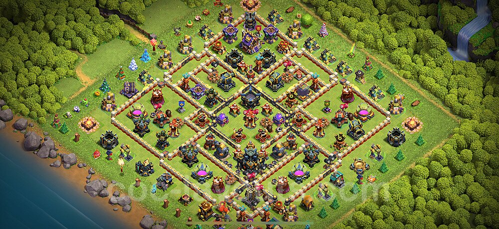 New TH17 War Base – Anti 3-Star Design & Copy Link Updated 2026