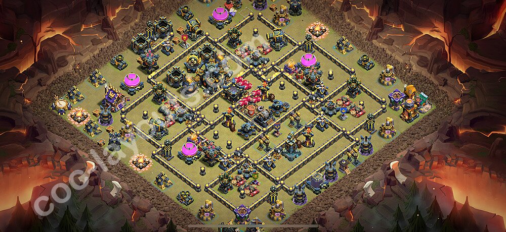 Optimized TH17 Base – Anti 3-Star War Plan Season 2026