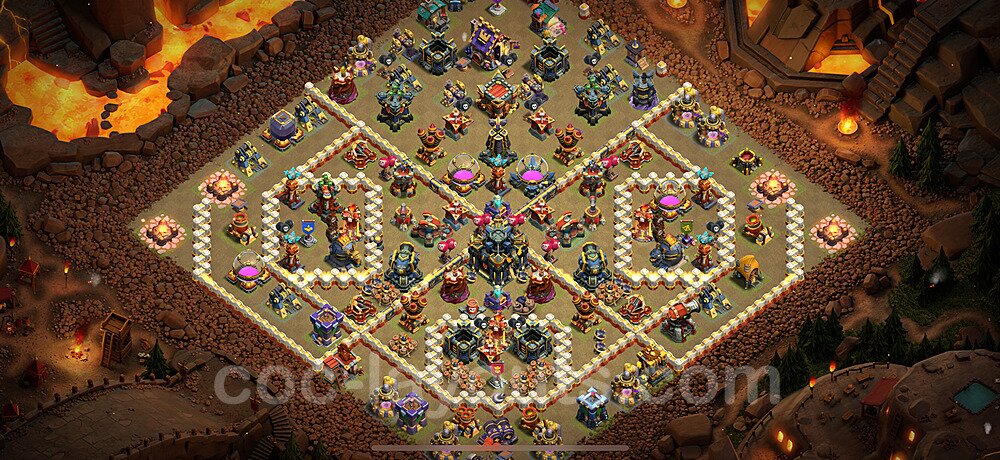 Optimized TH17 Base – Solid Defense War Plan Updated 2026
