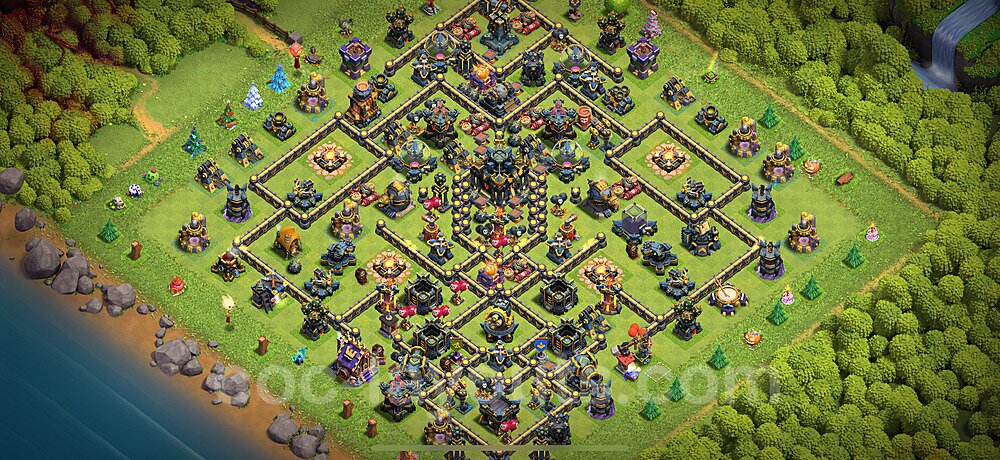 Optimized TH17 Base β Trophy Pushing Trophy Plan 2025
