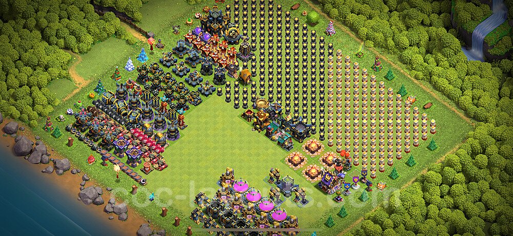 Ranked TH17 War Base – Solid Defense with Link 2026