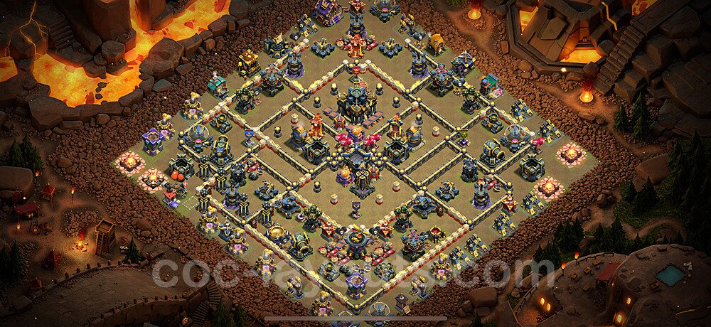 Solid Defense War Base for TH17 β Instant Copy Link CoC 2026