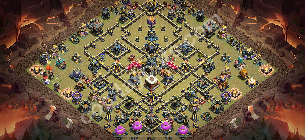 TH17 Anti 3-Star Base – Competitive War Layout CoC 2026